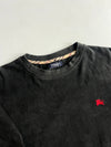Burberry London Vintage Nova Check Collar Long Sleeve Tee (S)