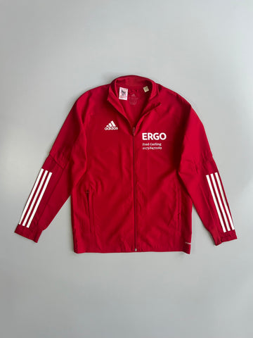Adidas Tiro 21 Track Jacket Red ERGO Custom Print (M)