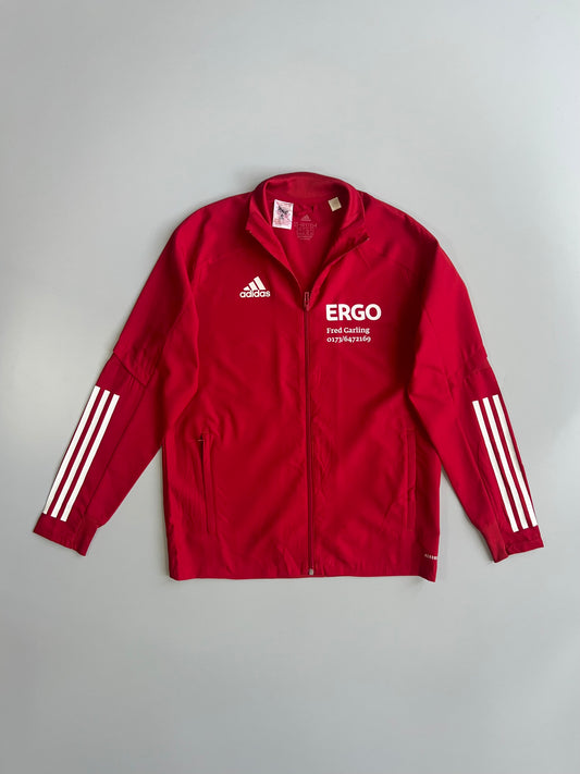 Adidas Tiro 21 Track Jacket Red ERGO Custom Print (M)