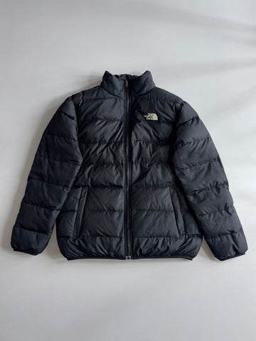 The North Face REVERSIBLE Puffer Jacket Nuptse Style Black Puffer Jacket (L)