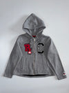 Roots Canada | Varsity Patch Full-Zip Hoodie | Grey Marl (M)