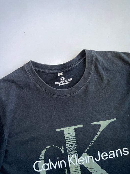 Calvin Klein Jeans CK Logo T-Shirt Black(M)