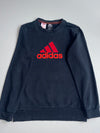 Adidas | Black Red Logo Sweatshirt (S)