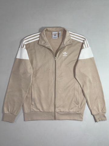 Adidas Originals Colorblock Track Jacket – Beige/White (L)