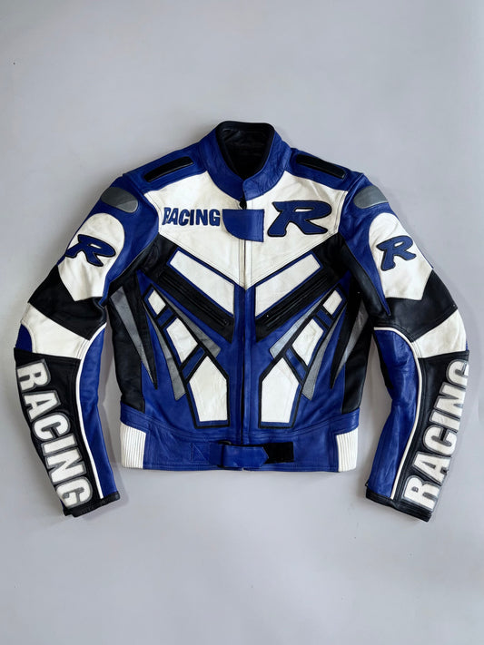 Racing Star’s Pure Leather Motorcycle Racing Jacket (Paded) (M)