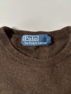 Vintage Polo by Ralph Lauren Dark Brown Crewneck Knit Sweater (XS)
