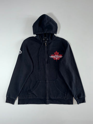 Harley-Davidson Canada 100 Years Zip-Up Hoodie Black (XL)