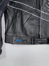 Vanucci Two-Piece 3M Scotchlite  (PADDED) reflective piping, TFL Cool ventilation system Leather Motorcycle Racing Suit / Pant (W:37) /Jacket (L)