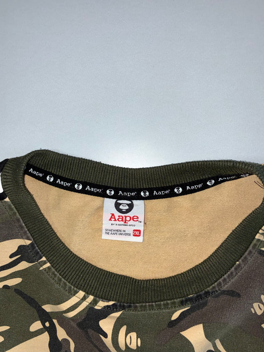AAPE by A Bathing Ape x FILA Camo Crewneck (M)