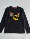 Angry Birds Bomb Bird Graphic Long Sleeve Tee (S/M)