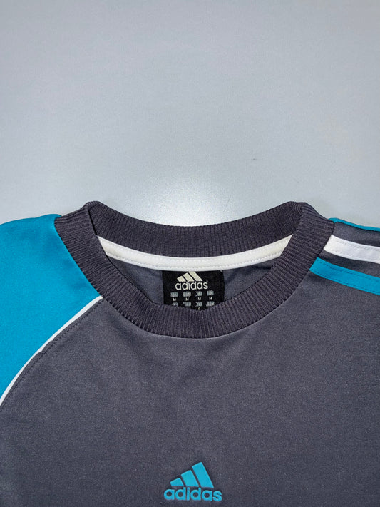 Adidas | Vintage Swirl Tee | Grey/Teal (M)