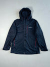 Columbia Softshell Hooded Jacket Navy with Red Zip Accents (2XL)