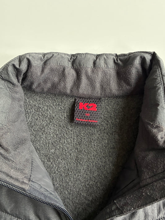 K2 Black Hybrid Quilted Fleece Jacket (M)