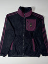 Adidas Germany Sherpa Fleece Full Zip Jacket Black Maroon (L)