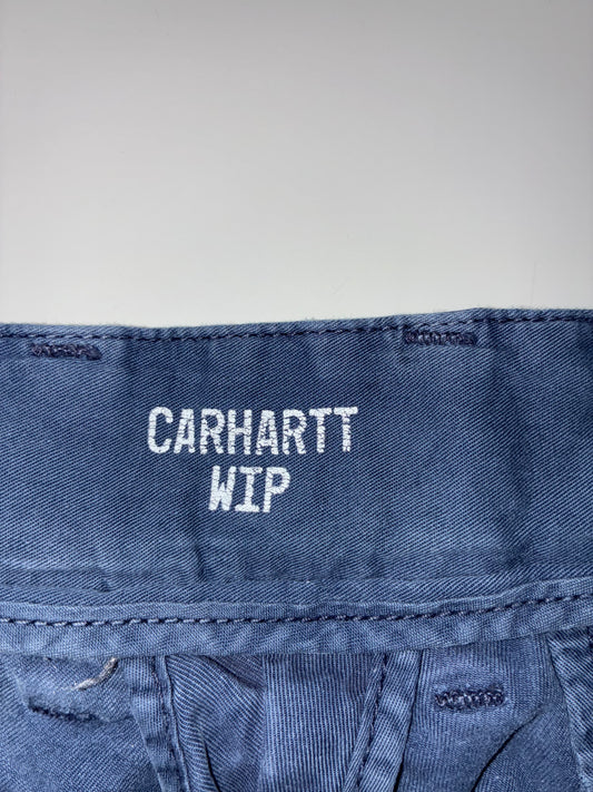 Carhartt WIP Navy Chino Shorts (W:34) (L:22)