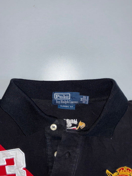 Polo Ralph Lauren Big Pony Polo T-Shirt | Fully Embroidered Black & Red (M)