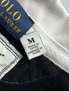Polo Ralph Lauren PRL Monogram Black Cream Wide Stripe Heavy Cotton Rugby t-Shirt (L)
