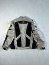 KUM Mesh Motorcycle Riding Jacket Silver Grey/Black, Reflective Details (M)