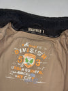 Highway 1 Canvas Motorcycle Jacket – Black, “Division 53” Printed Lining (XL)