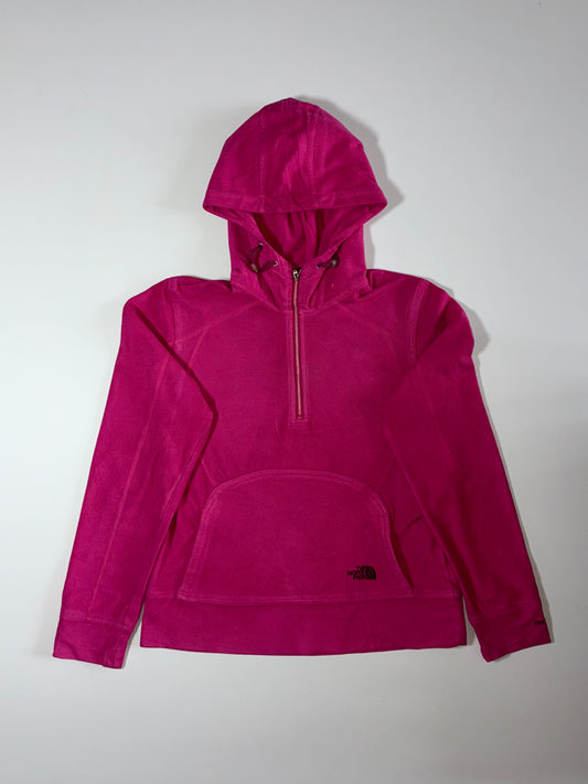 The North Face Women’s Pink Half-Zip Pullover Fleece Hoodie (S/M)