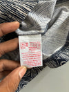 Lacoste Live All-Over Woodgrain Print Tee Navy/White (M)