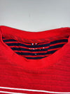 Tommy Hilfiger Red TH Logo Striped Sweatshirt (S)