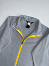 The North Face Grey Fleece Full-Zip Jacket Yellow Zip – Boys (XS)