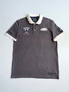 Vintage Roots Canada Grey Embroidered Polo TShirt (L)