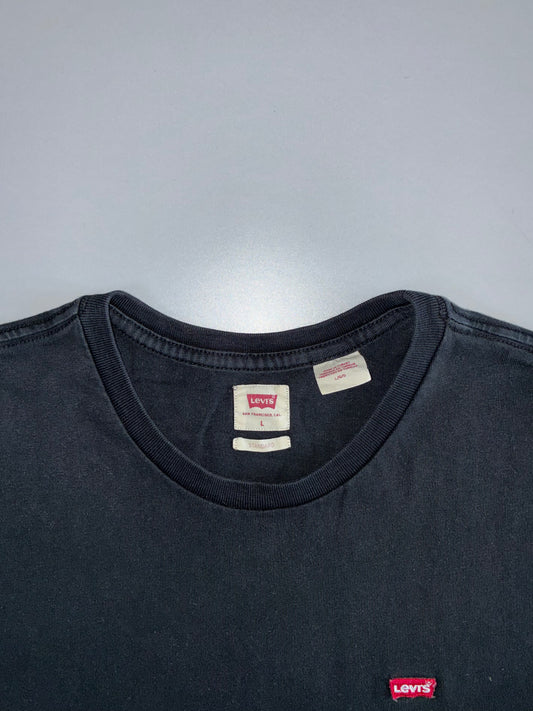 Levi’s Black Crewneck T-Shirt | Solid (L)