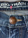Big Train Oni Embroidered Distressed Jeans (W:32) (L:44)