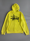 Stussy | Neon Yellow Zip-Up Hoodie (XL)