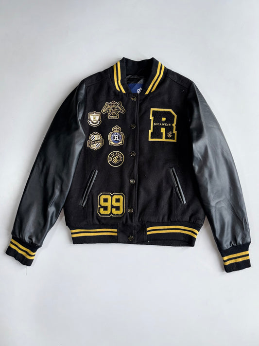 Rocaware Super Premium Original Varsity Jacket W/ Leather Sleeves (M)