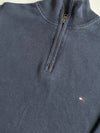 Tommy Hilfiger Navy Quarter-Zip Premium Cotton Sweater (S)