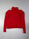 Polo Ralph Lauren Red Cable Knit Turtleneck Sweater  Woman’s (S)