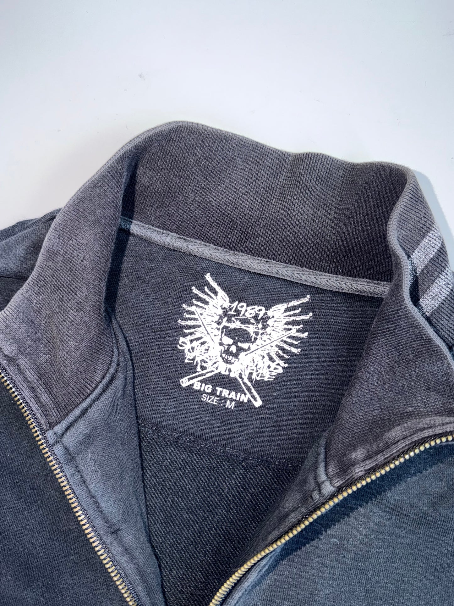 !       Big Train 1989 Rhinestone Skull RARE Jacket (L)