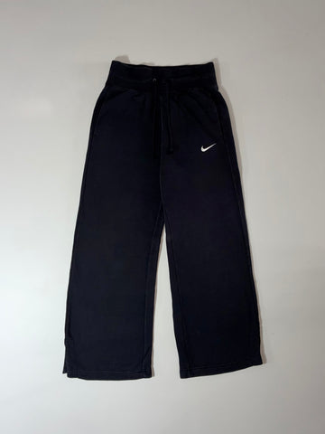Nike Black Wide-Leg Fleece Sweatpants (W:28) (L:39)