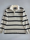 Polo Ralph Lauren Grey Striped Rugby Tee shirt (XL)