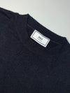 Ami Paris Black Crewneck Sweater with Red Heart Logo (M/L)