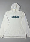 PUMA Big Logo Pullover Hoodie – White – (XL)