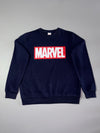 Marvel Box Logo Navy Sweatshirt (L)