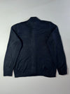 Tommy Hilfiger Navy Full-Zip Mock Neck Cotton Knit Sweater (XL)