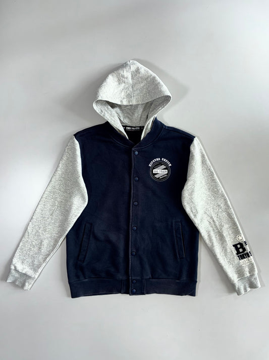 Big Train “Tokyo Style” Snap-Button Hooded Varsity Jacket (M)
