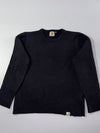 Carhartt Black Wool-Blend Knit Crewneck Sweater (S)