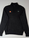Lacoste Sport “The Dutch” Golf Quarter-Zip Knit Sweater – Black (M)