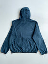 Nike Therma-FIT Fleece Hoodie with Nylon Kangaroo Pocket – Navy x Black (XL)