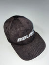 Bauer x New Era 39THIRTY Heather Black Flex Fit Cap – Embroidered Logo (S/M) (58cm)