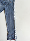 Vintage Buckaroo Blue Distressed Denim Western Shirt (S)