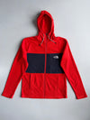 The North Face Fleece Hoodie | Red Navy Colorblock (S)