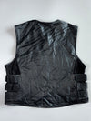 Jack & Moto Tactical Leather Biker Vest (3Xl)