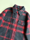 Forever 21 Red Navy Plaid Wool-Blend Shacket – (M)